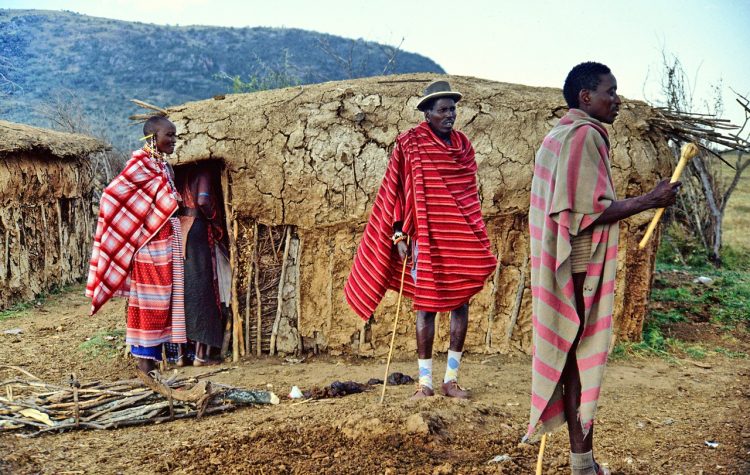 tradiční masajské obydlí